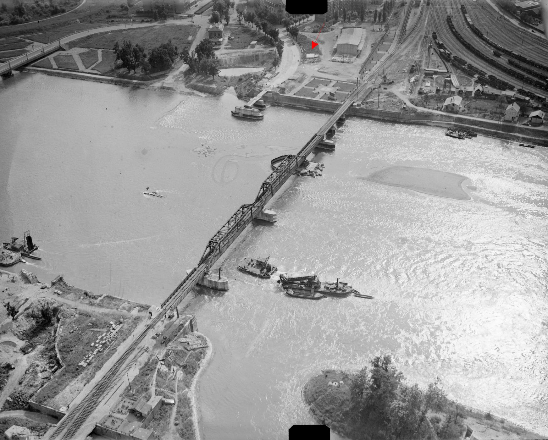 Ligne Maginot - 320 - PONTS DU RHIN - (Blockhaus pour arme infanterie) -  - IGN - Géoportail 1947