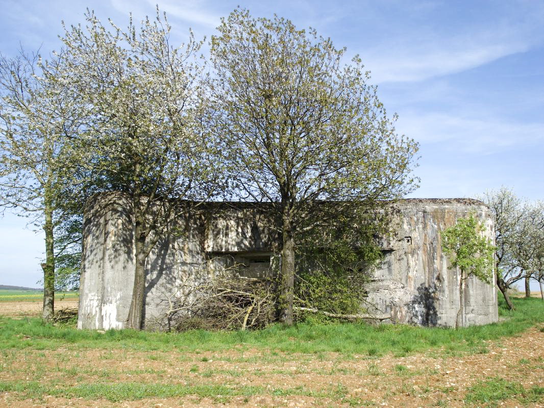 Ligne Maginot - CEZF-16 - POIX TERRON EST - (Casemate d'infanterie - Double) - Face gauche, pris de l'ouest