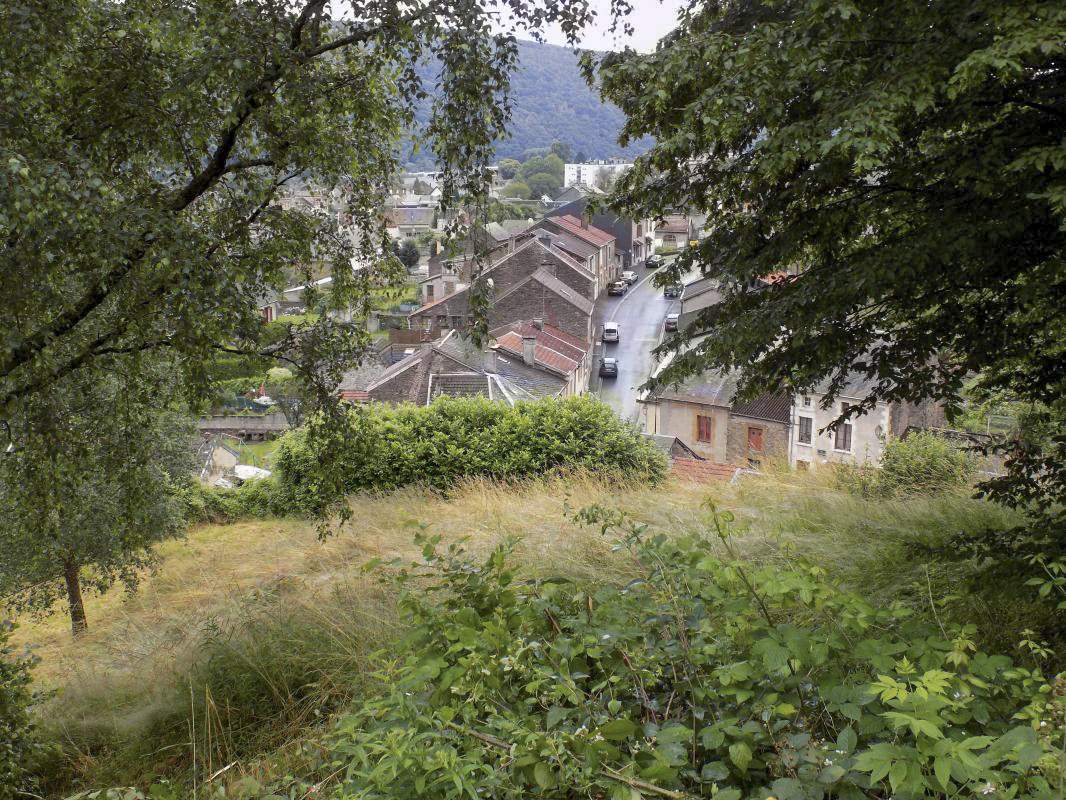 Ligne Maginot - BB12-A - BRAUX OUEST - (Blockhaus pour canon) - Vue vers le sud-est, direction de tir Hotchkiss face droite