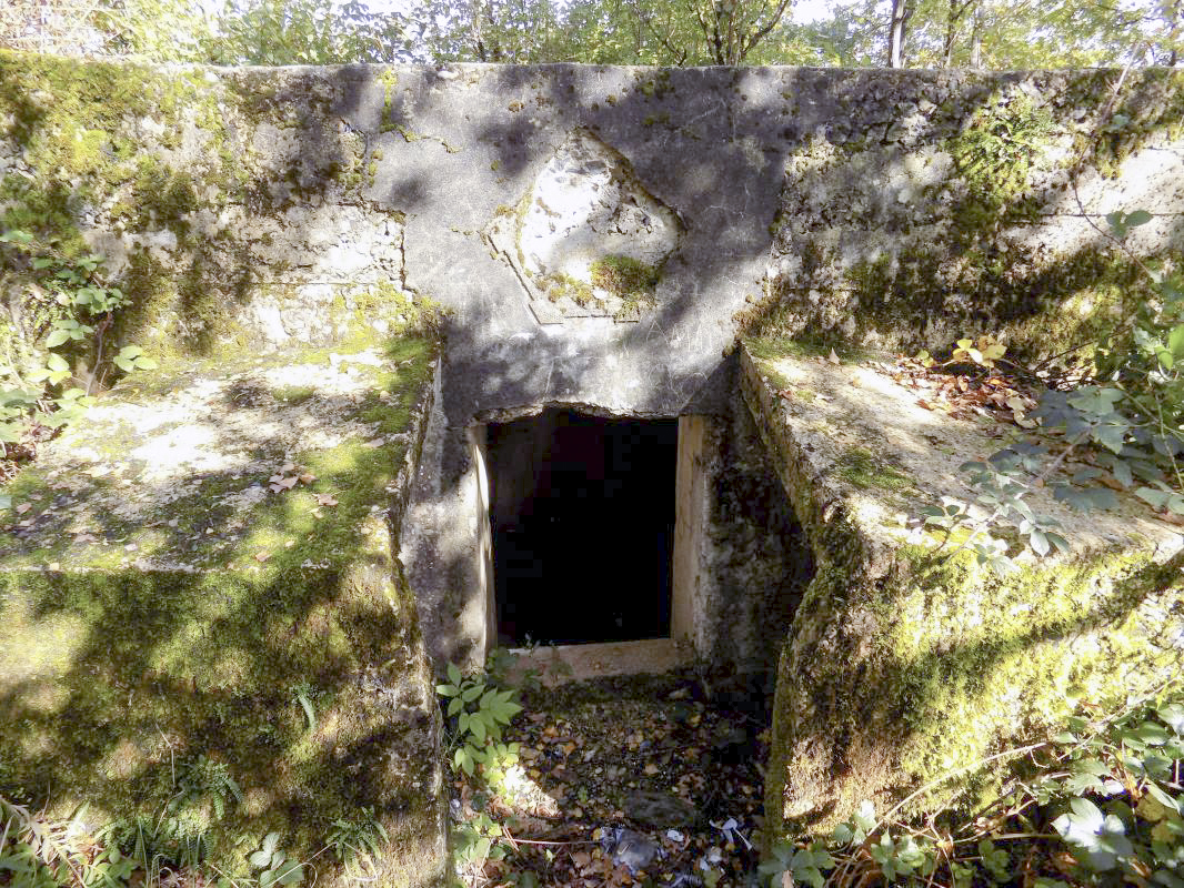 Ligne Maginot - BB59-C - BOIS DE L'HERMITAGE SUD - (Blockhaus pour arme infanterie) - L'arrière, l'entrée hommes