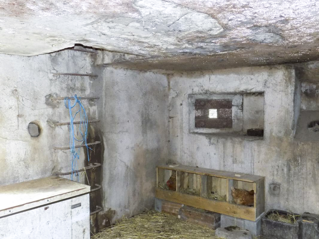 Ligne Maginot - MF3 - C - SORENDAL - (Poste GRM - Maison Forte) - L'angle l'arrière/face gauche