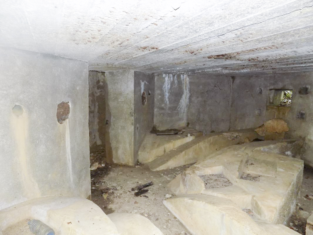Ligne Maginot - BB82-C - LE HETRE - (Blockhaus pour canon) - Vue vers l'arrière gauche