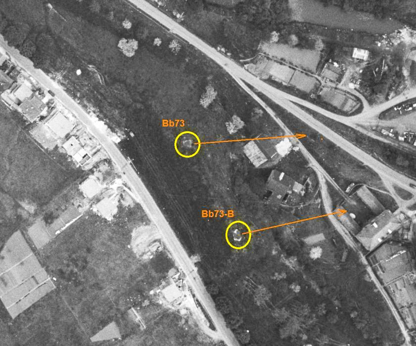 Ligne Maginot - BB73 - MOULIN GODARD OUEST - (Blockhaus pour arme infanterie) -  - IGN - Géoportail 1960