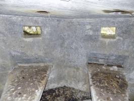 Ligne Maginot - 24A - BOIS DE FLIZE EST - (Blockhaus pour canon) - Les créneaux Hotchkiss de faces frontale et frontale/droite.