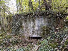 Ligne Maginot - 28A - RIMONNEAU - (Blockhaus pour canon) - Face gauche, créneau Hotchkiss