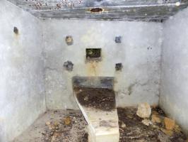 Ligne Maginot - 28A - RIMONNEAU - (Blockhaus pour canon) - Face gauche, créneau Hotchkiss