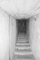 Ligne Maginot - LE PRA (LP)  - (AVANT POSTE) - (Ouvrage d'infanterie) - Bloc 1
L'escalier vu du bas