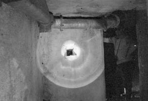Ligne Maginot - LE PRA (LP)  - (AVANT POSTE) - (Ouvrage d'infanterie) - Casernement
Créneau de défense intérieure