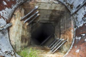 Ligne Maginot - CONCHETAS - CONQUET (OC) - (Ouvrage d'infanterie) - Bloc 4
Le puits d’accès au poste d'observation