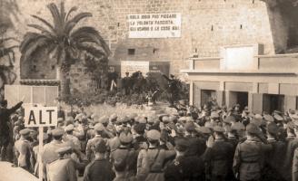 Ligne Maginot - PONT SAINT LOUIS (BARRAGE RAPIDE) - (Blockhaus pour canon) - Cérémonie italienne un an après la bataille de Menton