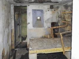 Ligne Maginot - BB38 - (Blockhaus pour canon) - La chambre de tir pour une mitrailleuse Hotchkiss.