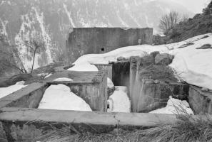 Ligne Maginot - Saint Dalmas le Selvage - Bloc 2 et cuve pour mortier