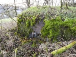 Ligne Maginot - BBO8 - (Blockhaus pour canon) - La façade de tir.