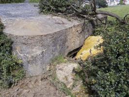 Ligne Maginot - BB80 - L'ORANGERIE - (Blockhaus pour canon) - L'arrière, entrèe AC