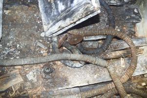 Ligne Maginot - LA BEOLE (BE) - (Ouvrage d'infanterie) - Chambre 16
Tuyaux flexibles d'engins pneumatiques de damage origine