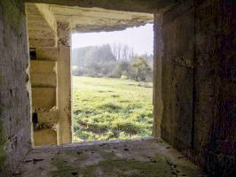 Ligne Maginot - A94 - BRUNCENT - (Blockhaus lourd type STG / STG-FCR - Simple) - Vue du créneau FM vers le sud