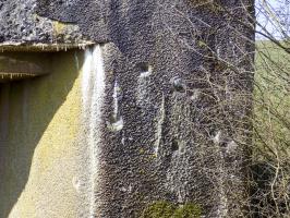 Ligne Maginot - EUILLY SUD - (Blockhaus pour canon) - Dégâts d'obus