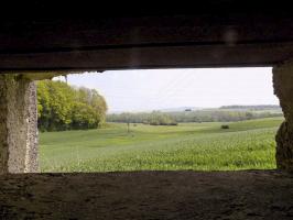 Ligne Maginot - A105 - SAILLY - (Blockhaus lourd type STG / STG-FCR - Simple) - Vue du créneau AC vers La Ferté