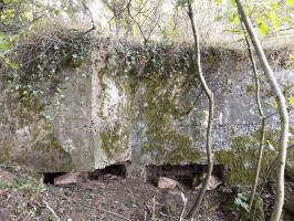Ligne Maginot - 68BIS - LES BRUYERES - (Blockhaus pour canon) - Face frontale, (direction nord)