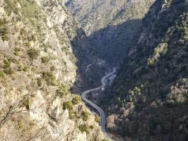 Ligne Maginot - LE COLLET 1 - (Blockhaus de type indéterminé) - Environnement
L'ancienne route sur le versant de gauche, en direction de Valabres nord.