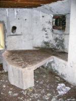 Ligne Maginot - BB374 - (Blockhaus pour canon) - Le créneau et le support pour la mitrailleuse Hotchkiss
