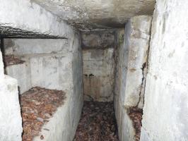Ligne Maginot - Bb43-E (Blockhaus pour arme infanterie) - L'intérieur du blockhaus pour FM.