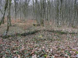 Ligne Maginot - BB43-C - (Cuve pour canon) - La cuve pour canon et au centre de la photo un des blocs de Bb43-d.