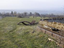 Ligne Maginot - 1B - VAUX LES MOUZON EST - (Blockhaus pour canon) - Tôle ondulée à gauche...