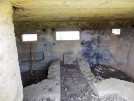Ligne Maginot - 2B - VAUX LES MOUZON OUEST - (Blockhaus pour canon) - Créneaux Hotchkiss, AC, FM