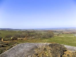 Ligne Maginot - 10A - LE CHENELET NORD - (Blockhaus pour canon) - Vue vers le nord-ouest, (direction de tir FM)