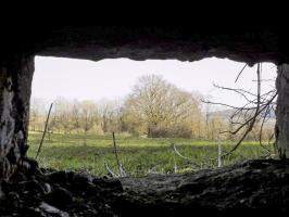 Ligne Maginot - 11A - LA BOULETTE - (Blockhaus pour canon) - Vue du créneau FM vers le sud-est