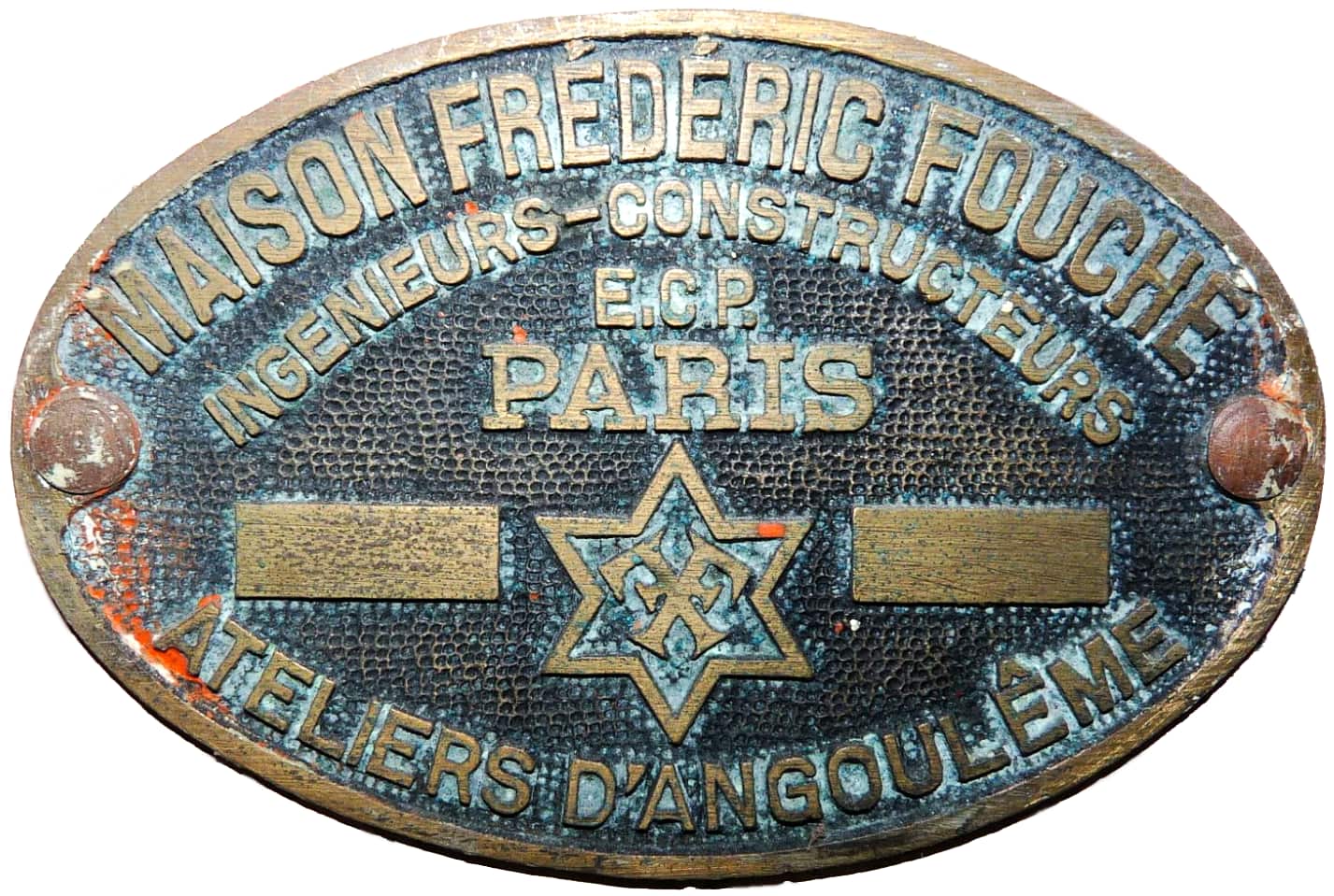 Ligne Maginot - Maison Frédéric Fouché - Paris  (FOUCHE) - Plaque constructeur