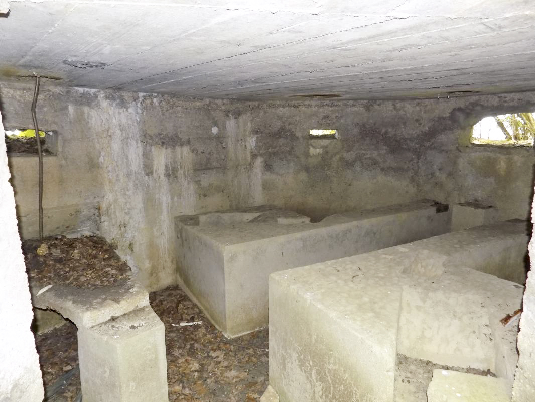 Ligne Maginot - 23A - ELAIRE SUD - (Blockhaus pour canon) - Créneaux Hotchkiss, FM et AC