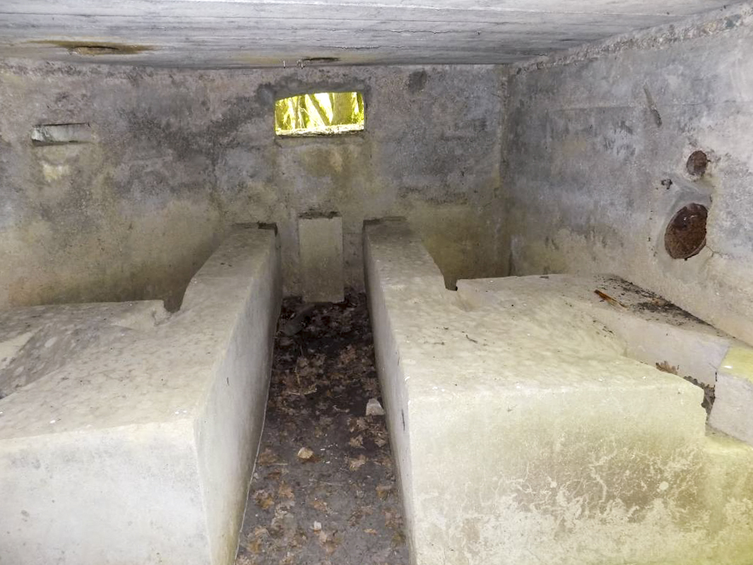 Ligne Maginot - 23A - ELAIRE SUD - (Blockhaus pour canon) - Créneau AC.
Noter que le canon AC doit être mis en place à la main.