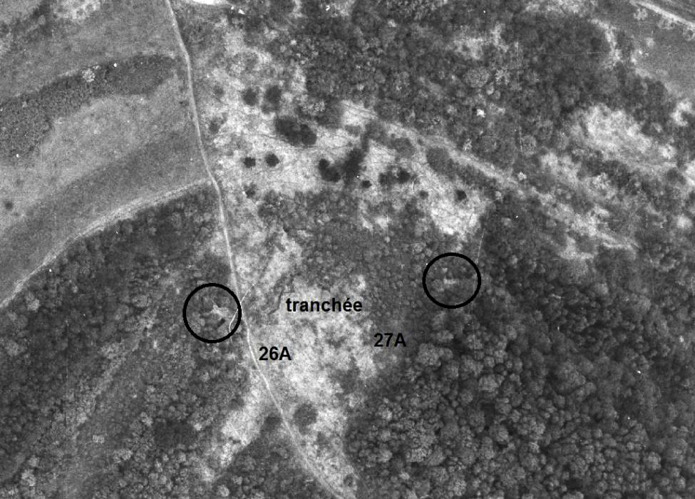 Ligne Maginot - 27A - RIMONNEAU EST - (Blockhaus pour canon) -  - IGN - Géoportail 1960