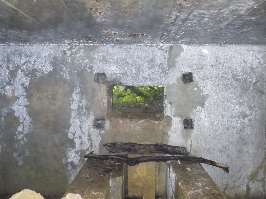 Ligne Maginot - 27A - RIMONNEAU EST - (Blockhaus pour canon) - Face frontale droite, créneau AC - R Tucker