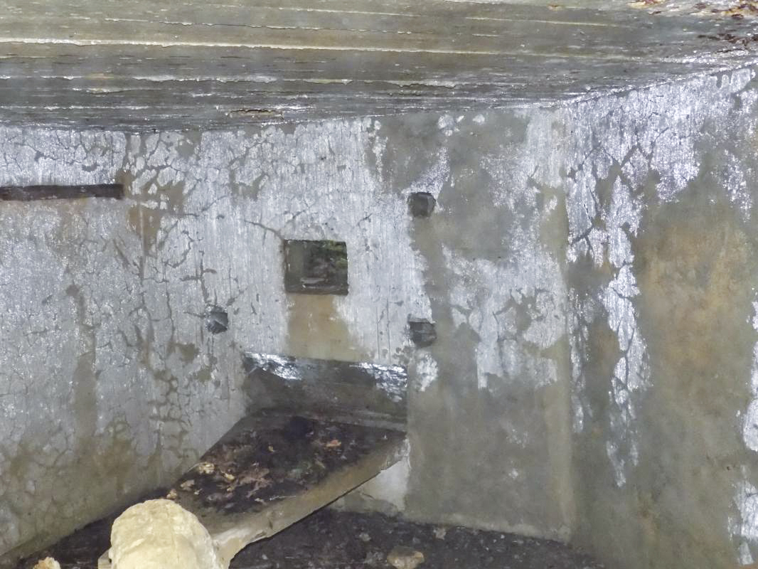 Ligne Maginot - 27A - RIMONNEAU EST - (Blockhaus pour canon) - Face frontale gauche, créneau Hotchkiss - R Tucker