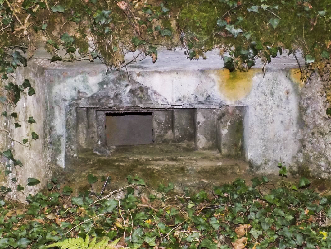 Ligne Maginot - 28A - RIMONNEAU - (Blockhaus pour canon) - Face gauche, créneau Hotchkiss - R Tucker
