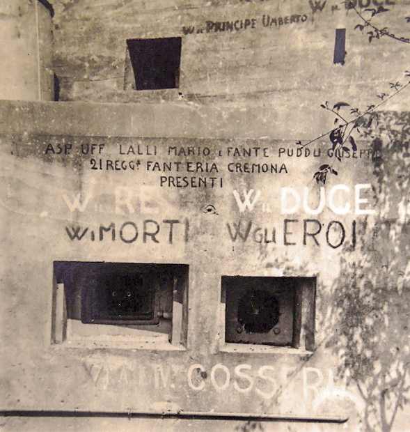 Ligne Maginot - PONT SAINT LOUIS (BARRAGE RAPIDE) - (Blockhaus pour canon) - Photo prise en juillet 1940 par la 90RI divisione Cosseria