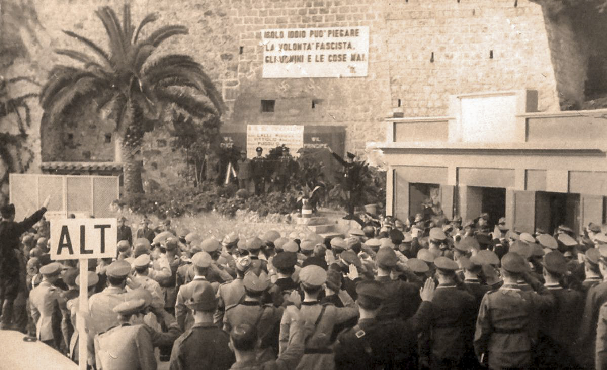 Ligne Maginot - PONT SAINT LOUIS (BARRAGE RAPIDE) - (Blockhaus pour canon) - Cérémonie italienne un an après la bataille de Menton