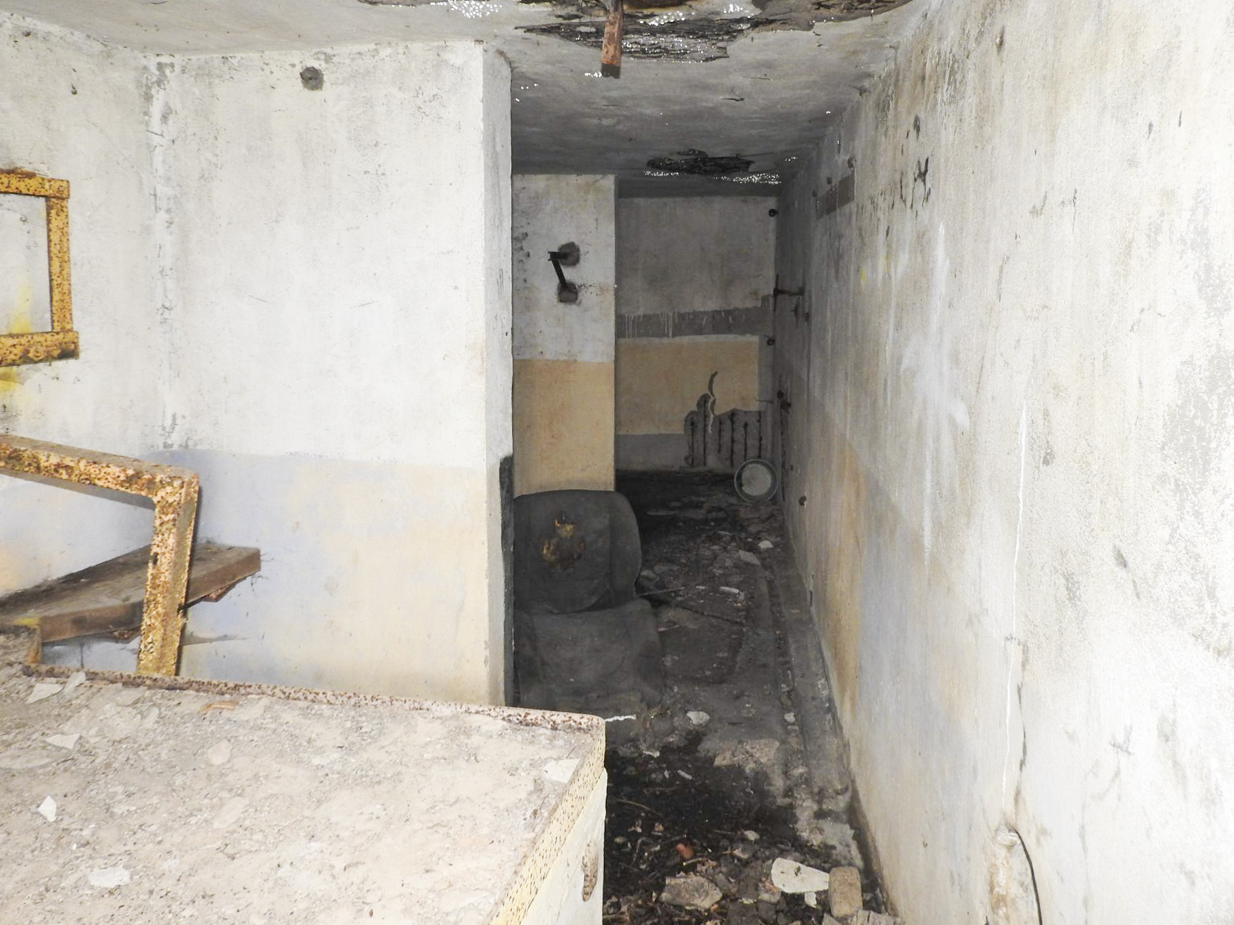 Ligne Maginot - BB38 - (Blockhaus pour canon) - L'intérieur du blockhaus. - STENGER Mathieu