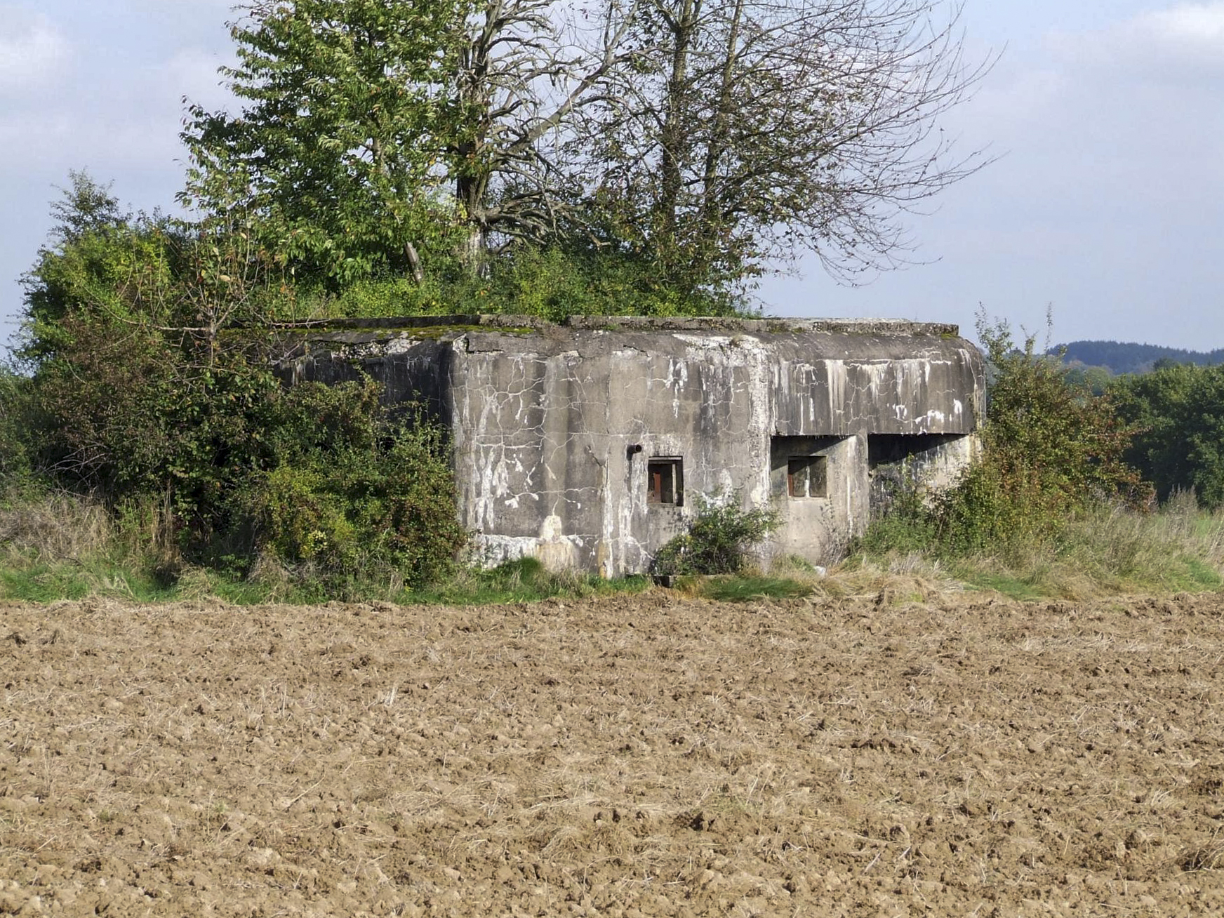 Ligne Maginot - BB45 - (Blockhaus pour canon) - Une vue du blockhaus. - STENGER Mathieu