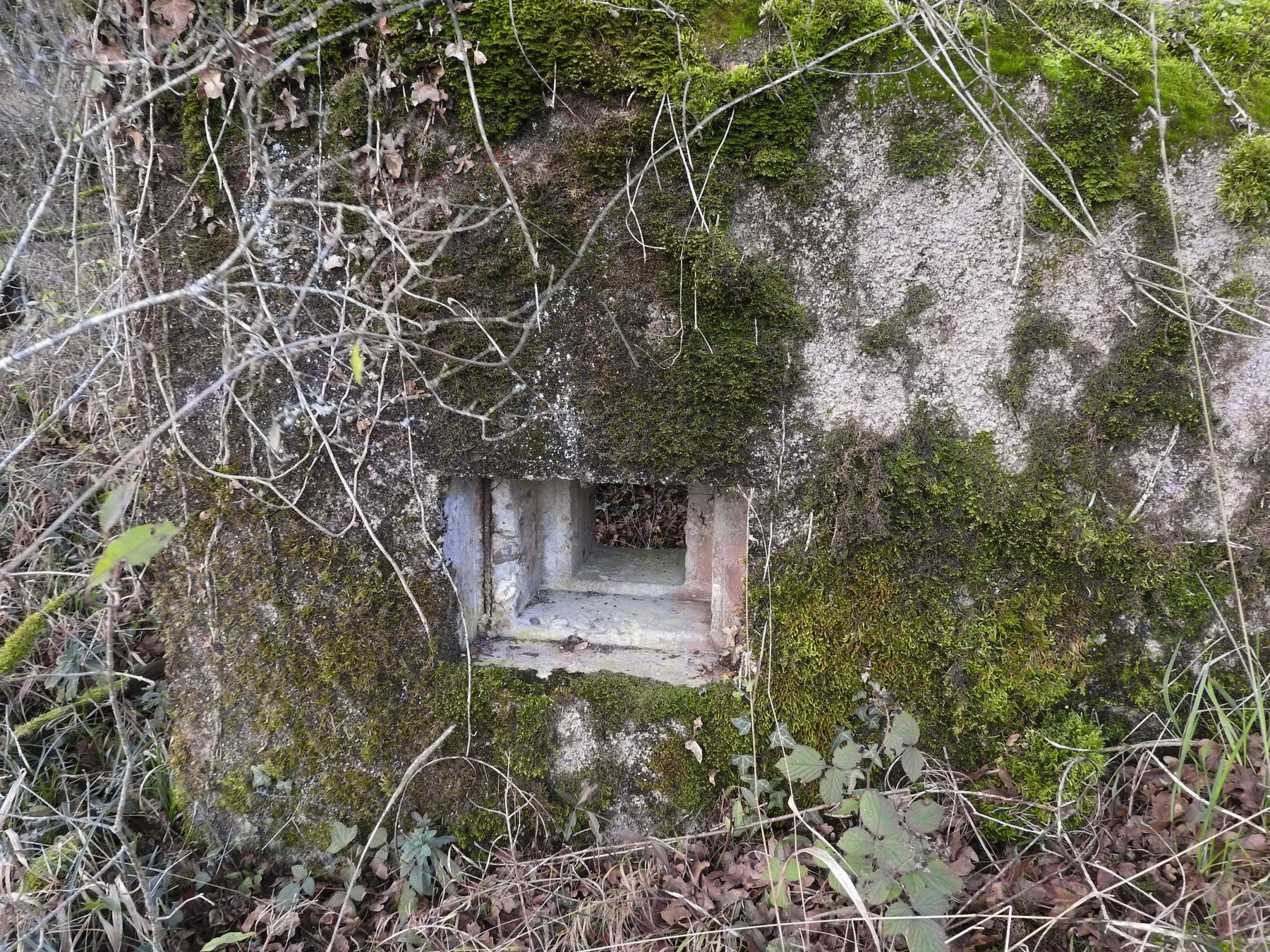 Ligne Maginot - BBO8 - (Blockhaus pour canon) - Le créneau latéral pour FM. - STENGER Mathieu