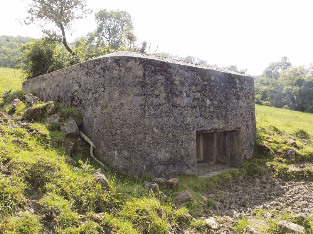 Ligne Maginot - BB80 - L'ORANGERIE - (Blockhaus pour canon) - Faces droite et frontale