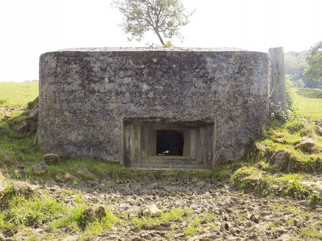 Ligne Maginot - BB80 - L'ORANGERIE - (Blockhaus pour canon) - Face frontale
