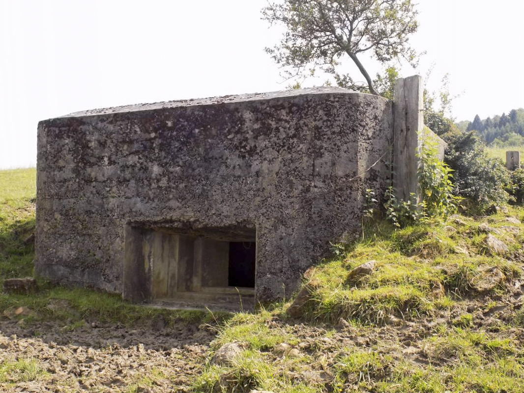 Ligne Maginot - BB80 - L'ORANGERIE - (Blockhaus pour canon) - Faces frontale, gauche