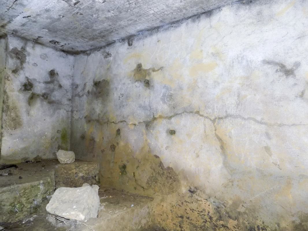 Ligne Maginot - BB80 - L'ORANGERIE - (Blockhaus pour canon) - Face gauche, sans créneau