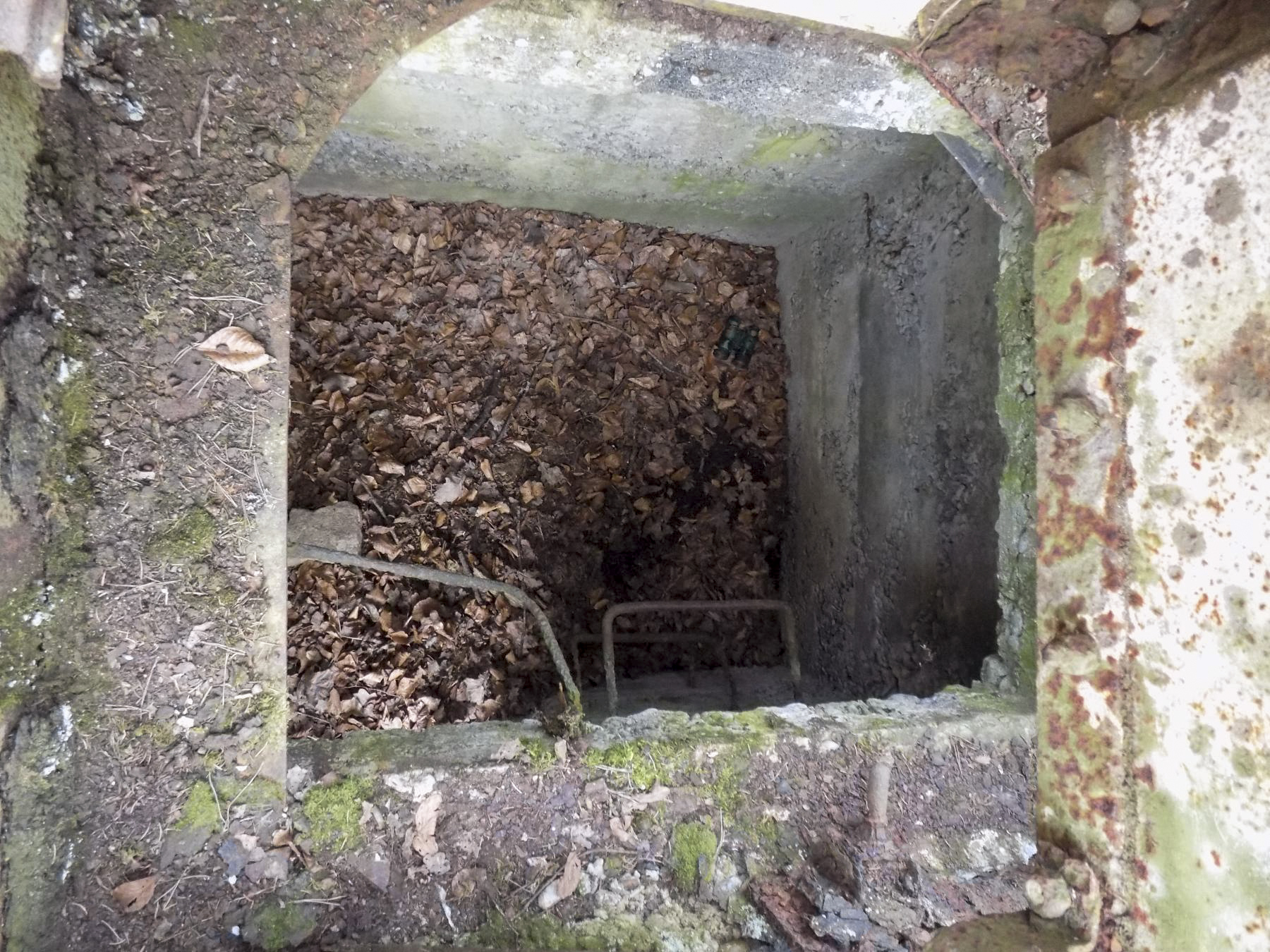 Ligne Maginot - SAUER (OBSERVATOIRE FT RADIO DE) - (Observatoire d'infanterie) - Détails de l'observatoire
Vue dessus et de l'échelle