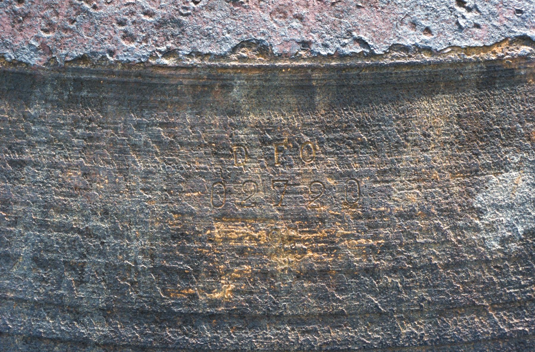 Ligne Maginot - BAMBESCH - A35 - (Ouvrage d'infanterie) - Bloc 1
Marquage sur la tourelle - MANSUY Michel