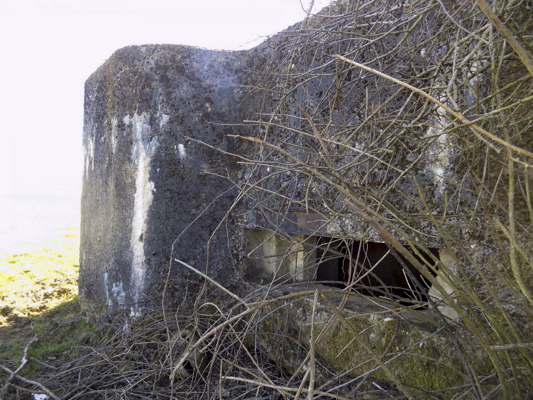 Ligne Maginot - MALANDRY - (Blockhaus pour canon) - Créneau AC frontal